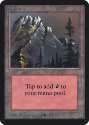 Mountain (B)\nAlpha\nSingle\nMagic The Gathering