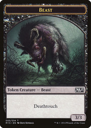 {Beast Token} (Black)\nMagic 2015 Core Set\nSingle\nMagic The Gathering