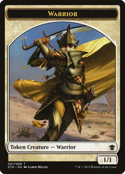 {Warrior Token}\nDragons of Tarkir\nSingle\nMagic The Gathering