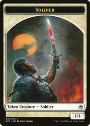 {Soldier Token}\nMasters 25\nSingle\nMagic The Gathering