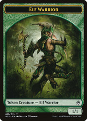 {Elf Warrior Token}\nMasters 25\nSingle\nMagic The Gathering
