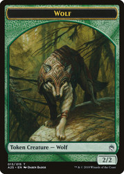 {Wolf Token}\nMasters 25\nSingle\nMagic The Gathering