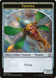 {Thopter Token} (#3)\nDuel Decks: Elves vs. Inventors\nSingle\nMagic The Gathering