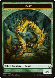 {Beast Token}\nBattlebond\nSingle\nMagic The Gathering