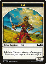 {Cat Token}\nCore Set 2019\nSingle\nMagic The Gathering