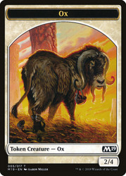 {Ox Token}\nCore Set 2019\nSingle\nMagic The Gathering