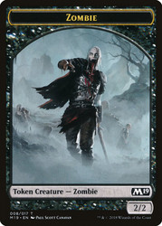 {Zombie Token}\nCore Set 2019\nSingle\nMagic The Gathering