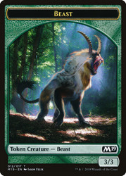 {Beast Token}\nCore Set 2019\nSingle\nMagic The Gathering