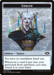 {Tamiyo Emblem}\nMythic Edition\nSingle\nMagic The Gathering