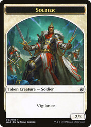 {Soldier Token}\nWar of the Spark\nSingle\nMagic The Gathering