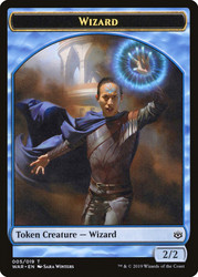{Wizard Token}\nWar of the Spark\nSingle\nMagic The Gathering