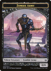 {Zombie Army Token} (#08)\nWar of the Spark\nSingle\nMagic The Gathering