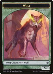 {Wolf Token}\nWar of the Spark\nSingle\nMagic The Gathering