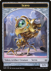 {Servo Token}\nWar of the Spark\nSingle\nMagic The Gathering