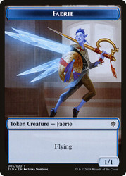 {Faerie Token}\nThrone of Eldraine\nSingle\nMagic The Gathering