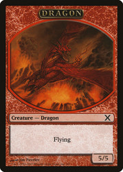 {Dragon Token}\n10th Edition\nSingle\nMagic The Gathering