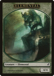 {Elemental Token} (Green)\nLorwyn\nSingle\nMagic The Gathering