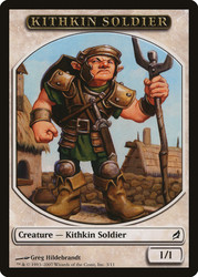 {Kithkin Soldier Token}\nLorwyn\nSingle\nMagic The Gathering