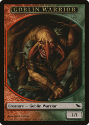 {Goblin Warrior Token}\nShadowmoor\nSingle\nMagic The Gathering