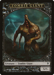{Zombie Giant Token}\nZendikar\nSingle\nMagic The Gathering