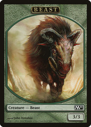 {Beast Token}\nMagic 2011 Core Set\nSingle\nMagic The Gathering