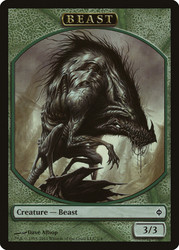 {Beast Token}\nNew Phyrexia\nSingle\nMagic The Gathering