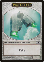 {Pentavite Token}\nMagic 2012 Core Set\nSingle\nMagic The Gathering