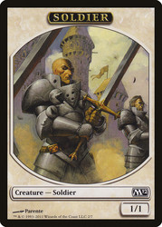 {Soldier Token}\nMagic 2012 Core Set\nSingle\nMagic The Gathering