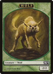 {Wolf Token}\nMagic 2014 Core Set\nSingle\nMagic The Gathering