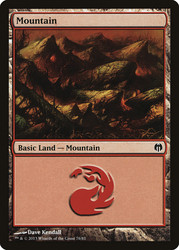 Mountain (#76)\nDuel Decks: Heroes vs. Monsters\nSingle\nMagic The Gathering