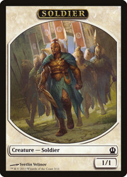 {Soldier Token} (White) (#3)\nTheros\nSingle\nMagic The Gathering