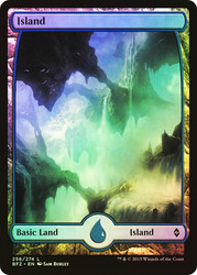 Island (#256) (Full Art)\nBattle for Zendikar\nSingle\nMagic The Gathering