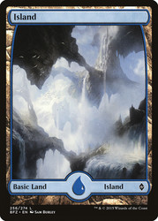 Island (#256) (Full Art)\nBattle for Zendikar\nSingle\nMagic The Gathering