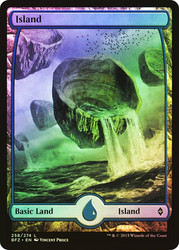 Island (#258) (Full Art)\nBattle for Zendikar\nSingle\nMagic The Gathering