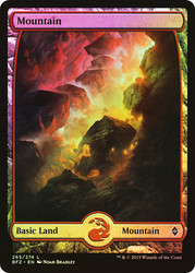 Mountain (#265) (Full Art)\nBattle for Zendikar\nSingle\nMagic The Gathering