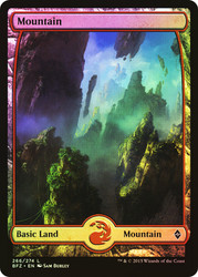 Mountain (#266) (Full Art)\nBattle for Zendikar\nSingle\nMagic The Gathering