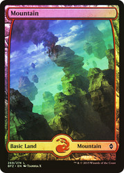 Mountain (#269) (Full Art)\nBattle for Zendikar\nSingle\nMagic The Gathering