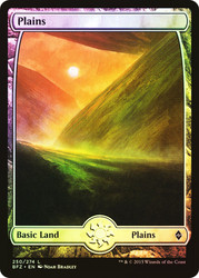Plains (#250) (Full Art)\nBattle for Zendikar\nSingle\nMagic The Gathering