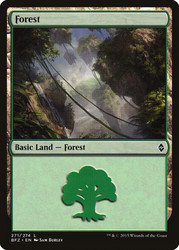 Forest (#271) (Regular Art)\nBattle for Zendikar\nSingle\nMagic The Gathering