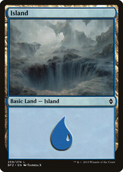 Island (#259) (Regular Art)\nBattle for Zendikar\nSingle\nMagic The Gathering