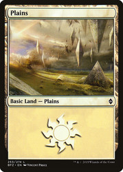 Plains (#253) (Regular Art)\nBattle for Zendikar\nSingle\nMagic The Gathering