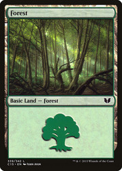Forest (#339)\nCommander: 2015 Edition\nSingle\nMagic The Gathering