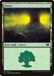 Forest (#341)\nCommander: 2015 Edition\nSingle\nMagic The Gathering