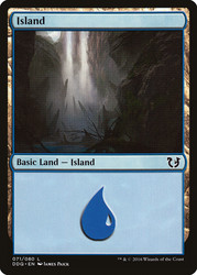 Island (#71)\nDuel Decks: Blessed vs. Cursed\nSingle\nMagic The Gathering