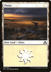 Plains (#283)\nShadows over Innistrad\nSingle\nMagic The Gathering