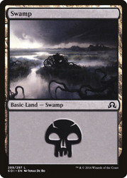 Swamp (#289)\nShadows over Innistrad\nSingle\nMagic The Gathering