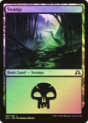 Swamp (#291)\nShadows over Innistrad\nSingle\nMagic The Gathering