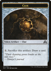 {Clue Token} (#11)\nShadows over Innistrad\nSingle\nMagic The Gathering