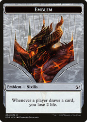 {Ob Nixilis Emblem}\nDuel Decks: Nissa vs. Ob Nixilis\nSingle\nMagic The Gathering