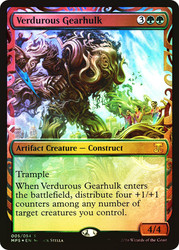 Verdurous Gearhulk\nMasterpiece Series: Kaladesh Inventions\nSingle\nMagic The Gathering